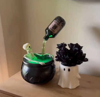 Flame Wizard Bucket Halloween Gift